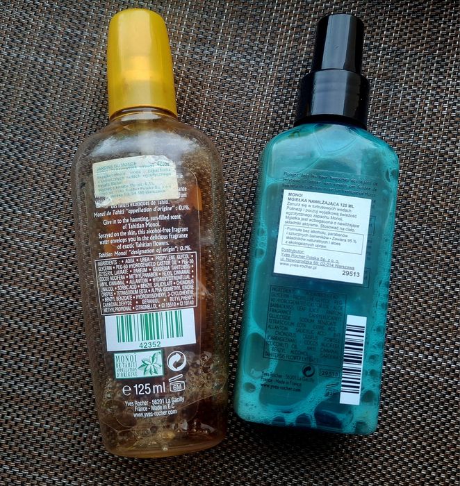 Zestaw Yves Rocher Monoi Tahiti Woda perfumowana mgiełka   Monoi Lagoo