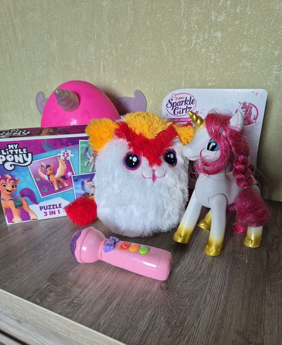 Набір іграшок 3-5р. котик поні єдиноріг пазли мікрофон