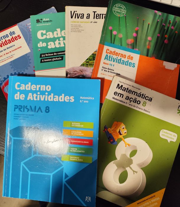 Cadernos de actividades/ livro de fichas 8°ano