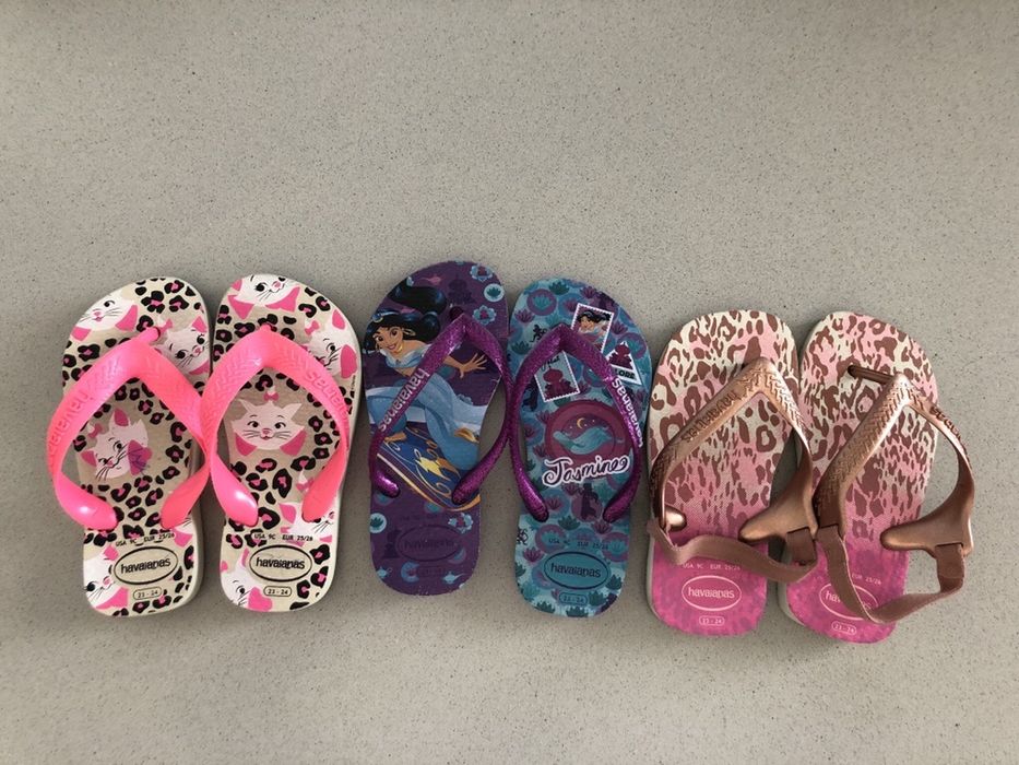 3 pares Havaianas EUR 25/26 portes gratis