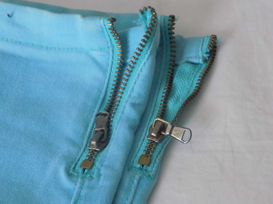 Calças Skinny Turquesa