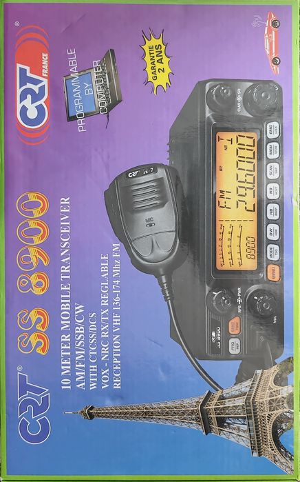 Radiotelefon CRT SS 8900, Radio CB, AM, FM, SSB,  CW.. Stan jak nowy