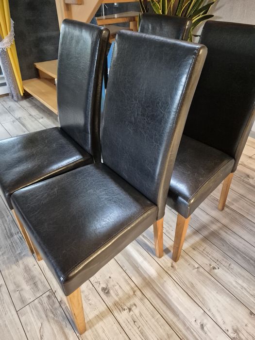 Krzesła czekoladowy brąz