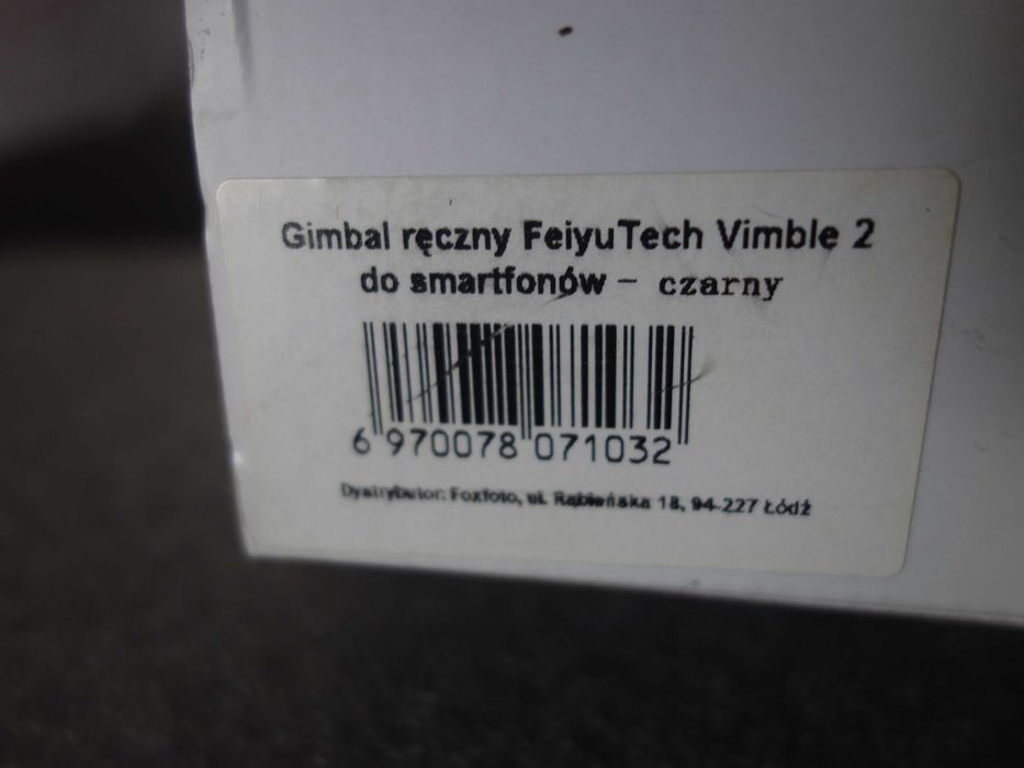 Ręczny gimbal firmy Feiyutech ,,Vimble2" , do smartfona, kamery