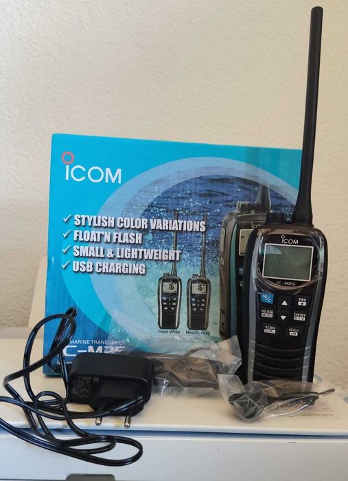 ICOM IC-M25 VHF Marítimo Flutuante IPX7 | Novo Completo | Made in Japan