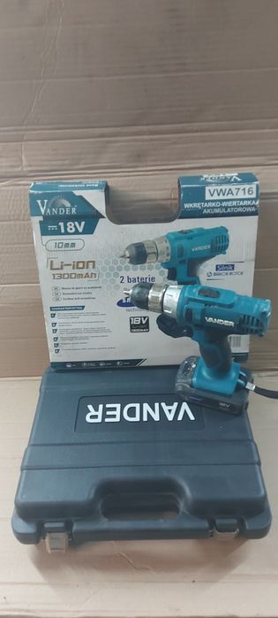 Wkrętarko wiertarka Vander VWA716 baterie Samsung