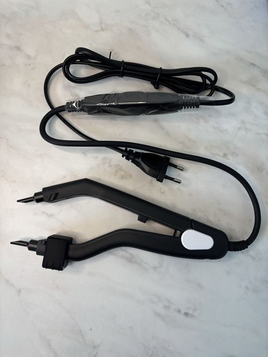 Zgrzewarka do keratyny typu A z regulacją przedłużanie włosów czarna