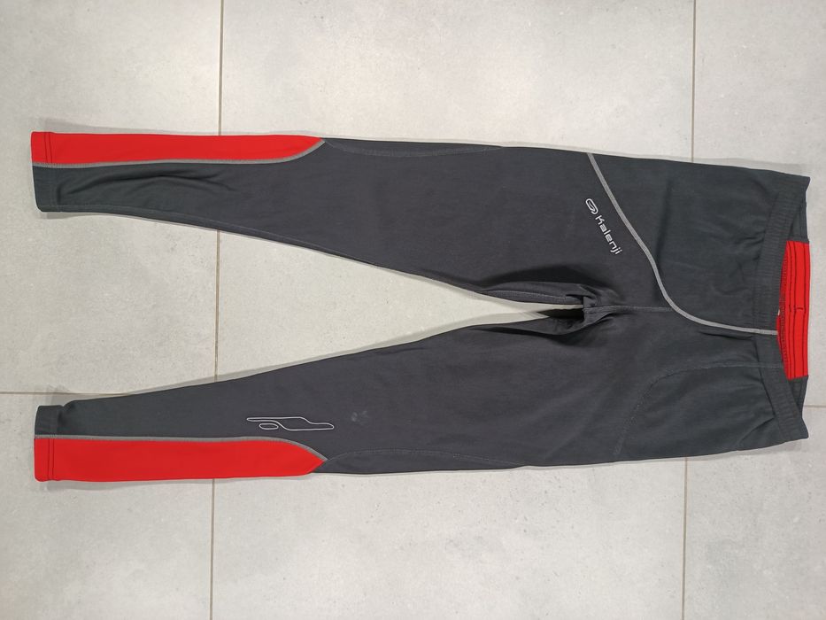 Legginsy spodnie do biegania roz. M ocieplane męskie sportowe Kalenji z Decathlon