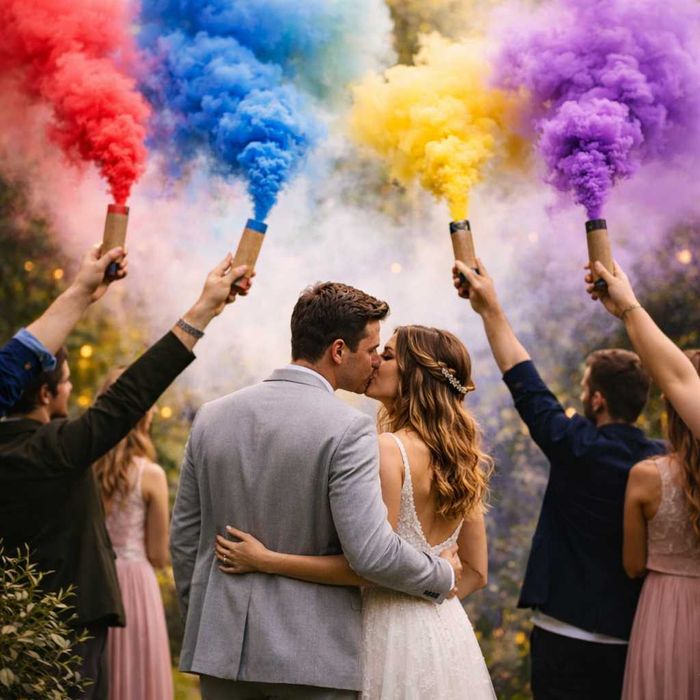 Fumo de várias cores