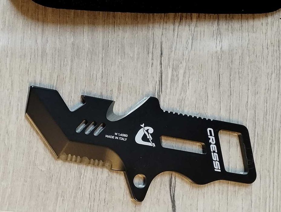 Cressi Unisex-Adul Profesjonalny wielofunkcyjny mini nóż do nurkowania