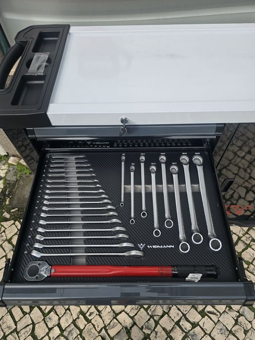 Carrinho de ferramentas 7 gavetas completas novo