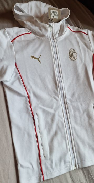 Casaco Puma Novo ACMilan Ziper-Branco Criança11/12