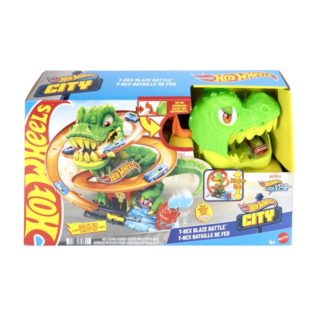 Ігровий набір Hot Wheels Атака вогняного Ті-Рексу