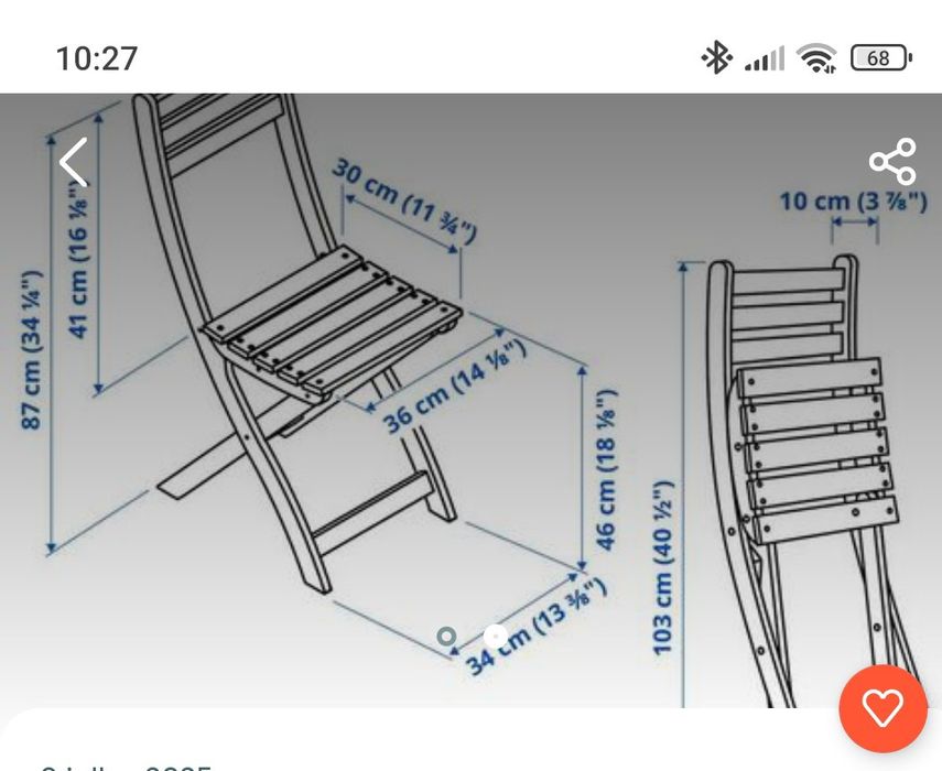 cadeiras de exterior dobrável que quando fecha não ocupa muitos