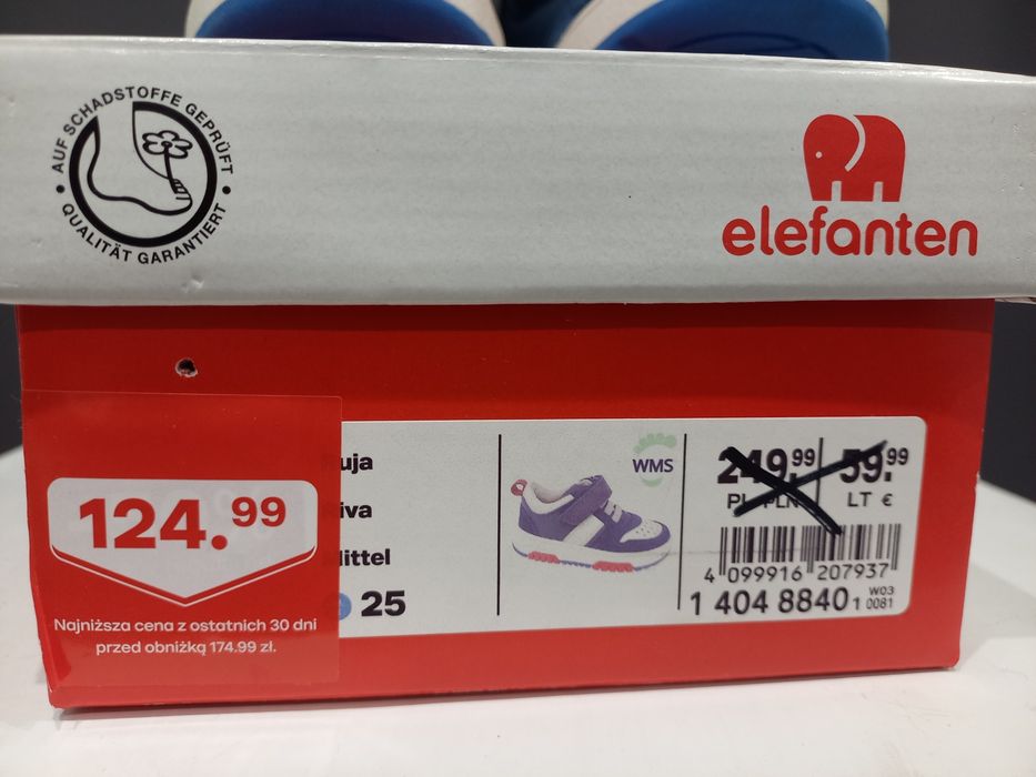 Skórzane sneakersy Elefanten r. 25