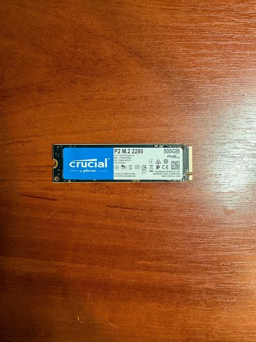 Crucial P2 500GB M. 2 2280 NVMe