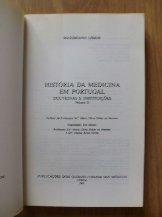 História da Medicina em Portugal - Volume II de Maximiano Lemos