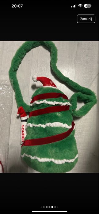 Skarpeta Świateczna Torebka Choinka