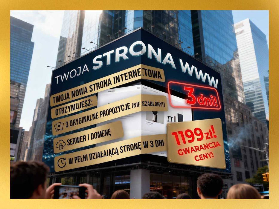 =>Oferta PREMIUM | Twoja strona internetowa w 3 dni! | 3 PROJEKTY |  Strony internetowe, które SPRZEDAJĄ! | SERWER i DOMENA GRATIS! | Stała cena!=>