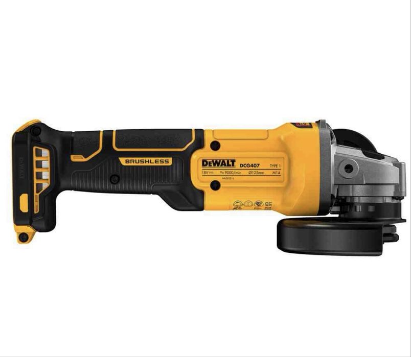 Шліфмашина кутова - болгарка акумуляторна безщіткова DeWALT DCG407N