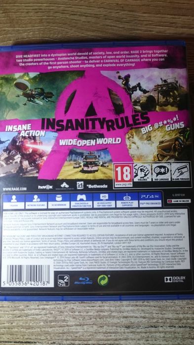 Rage 2 ps4 playstation 4 dying light mad max days gone fallout