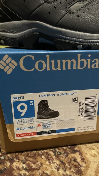 Columbia Omni-Heat чоловічі зимові чоботи | Оригінал | US 9.5