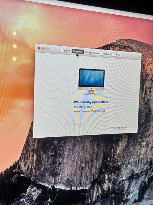 Komputer iMac 21,5’ 2014 rok