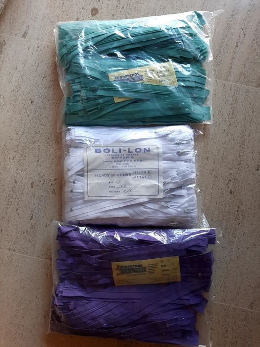 Fechos de correr, 18cm (saco fechado)