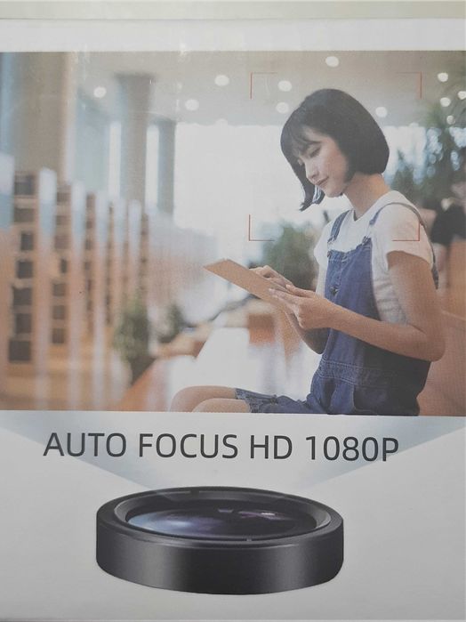 Webcam 1080 Full HD AceScreen com Microfone e Anel Luz