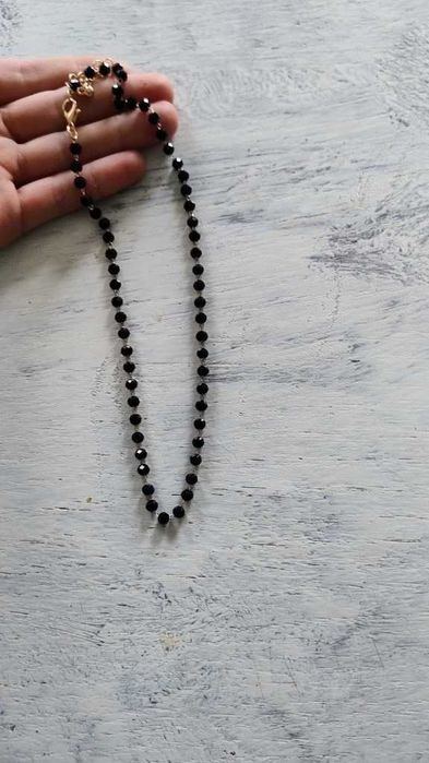 Naszyjnik damski  koraliki złoty stal pozłacana Miss Glow 47 cm nowy