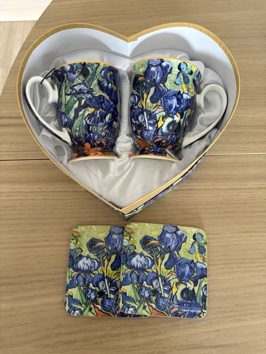 Kubki z podkładkami Carmani Van Gogh w sercu
