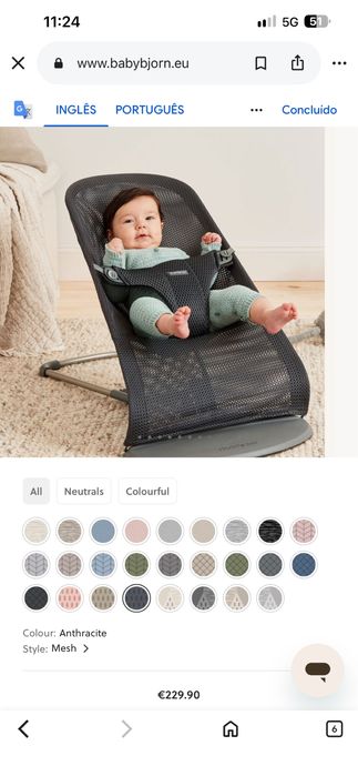 babybjorn espreguiçadeira