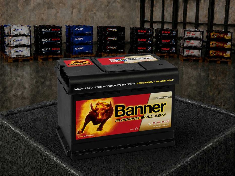 Автомобільний акумулятор Banner Running Bull AGM 560 01, 60Ah, 12V, 9005753073500