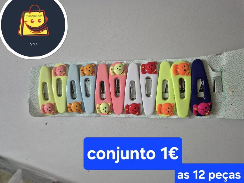 Passadores de cabelo menina senhora