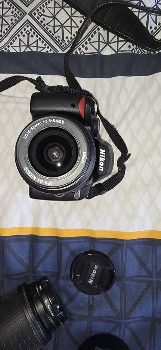 Nikon d60 com 2 lentes 18/55 e 55/200