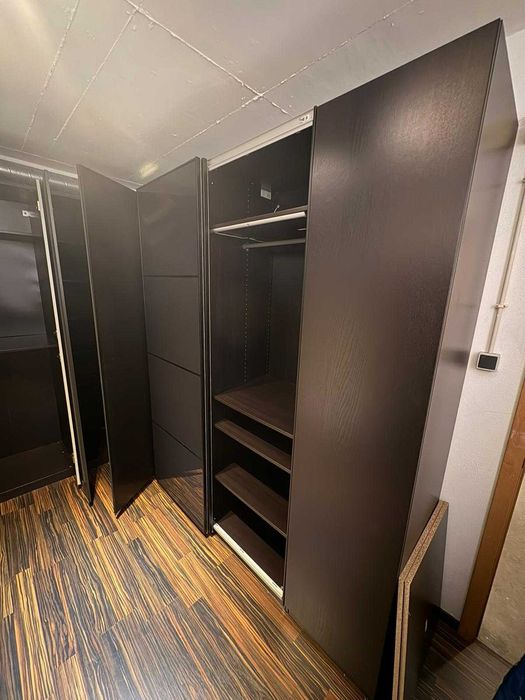 Armários MDF Preto Closet/Arrumos