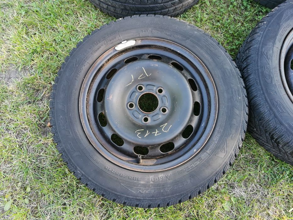 Koła 5szt. 5x108 R15 focus mk2, felgi stalowe, opony zimowe i opony letnie