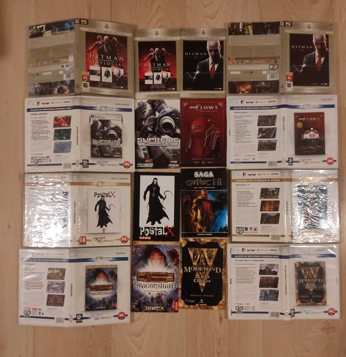 Ogromny zestaw okładek i instrukcji do gier PC