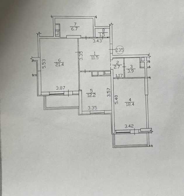 2-кімнатна квартира за адресою вул. Туманяна (площа 85,4 м²) - Atlanta.ua - фото 6
