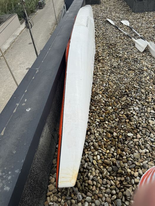 Kayak 2 Lugares em Fibra – Com 2 Pagaias | Bom Estado