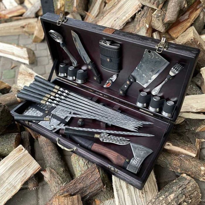 Набір шампурів НОСОРІГ BS1/1 з сумкою Набор шампуров в кейсе