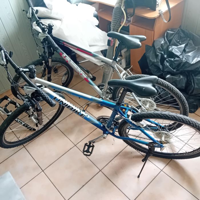 Rower  Unibike niebieski i czerwony