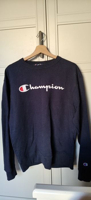 Granatowa bluza bez kaptura Champion meska M crew neck