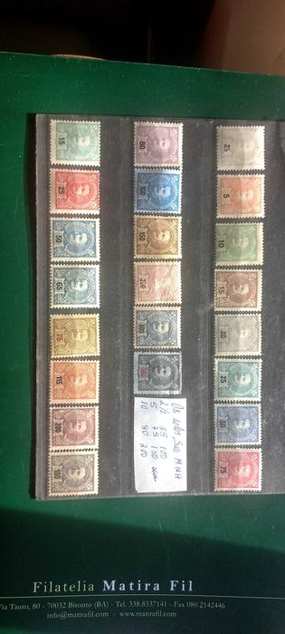 2 Series de D.Carlos I e D.Carlos I Noas Cores e Valores