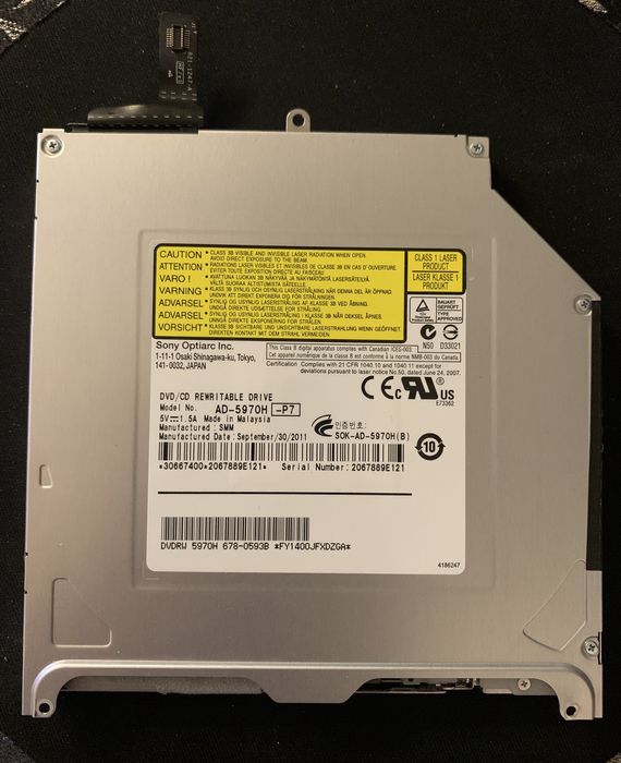 Drive original Superdrive DVD/CD for MacBook Pro64586233943171120