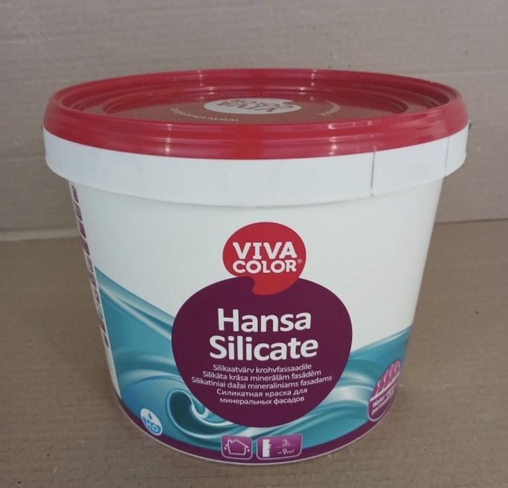 Vivakolor hansa silikat Виробник Естонія.  Універсальне барвне покритт