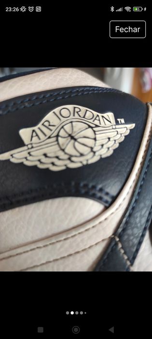 Tennis Tennis Nike Air Jordan azuis escuros, bota em excelente estado