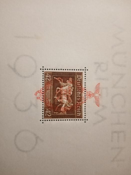 Rzesza Niemiecka Blok nr 10 wyścigi konne Munchen Riem 1936