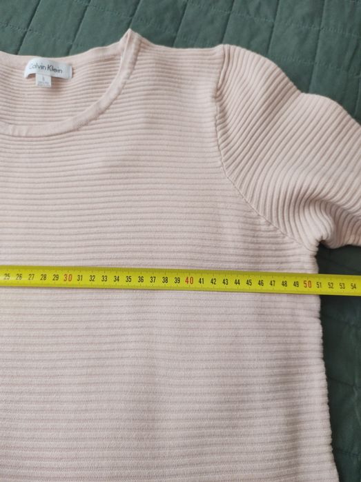 Calvin Klein rozmiar L sweter lekki  pudrowy róż