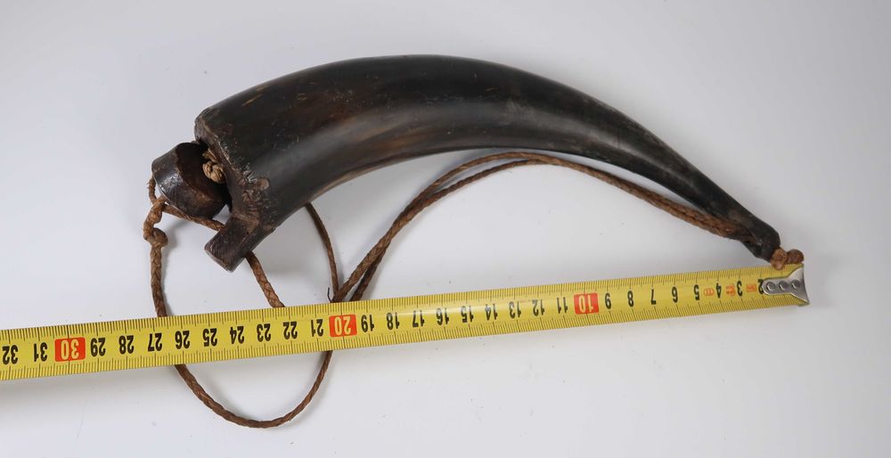 Polvorinho Córneo Séc. XIX - Decoração de caça